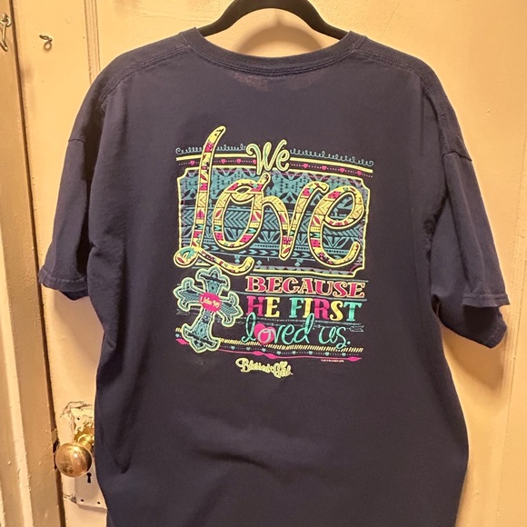 Blue Graphic Pocket Tee - Picture 4 of 6